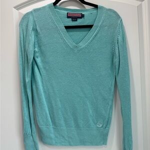 Vineyard Vines Blue V-Neck Sweater Classic Fit